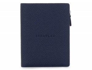 Leather wallet blu front
