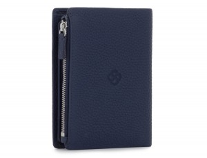 Leather wallet blu side
