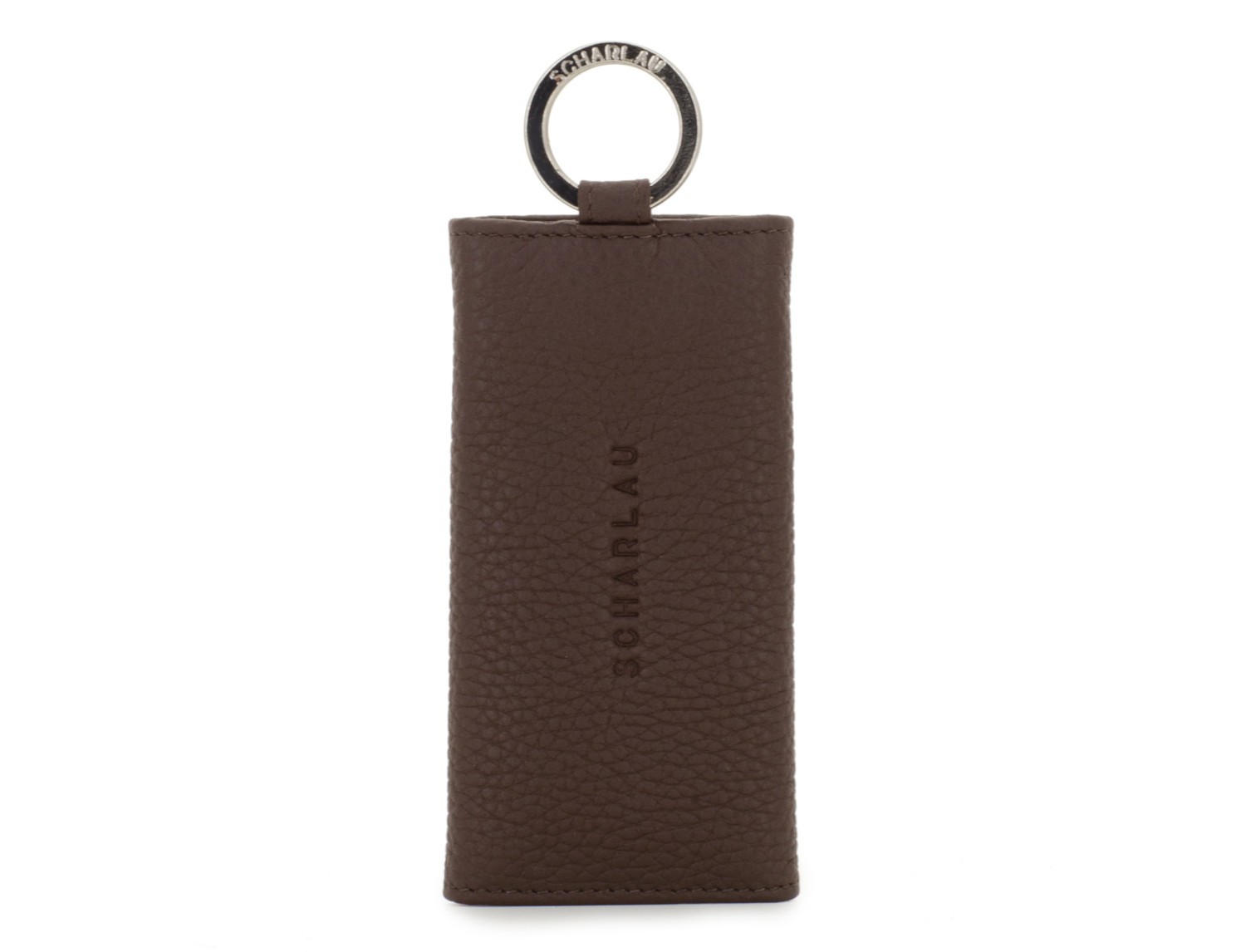leather key holder brown front